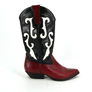 VTG Nine West Women Romnee Cowboy Boots 8.5 Western 90s Rodeo Coachella Festival